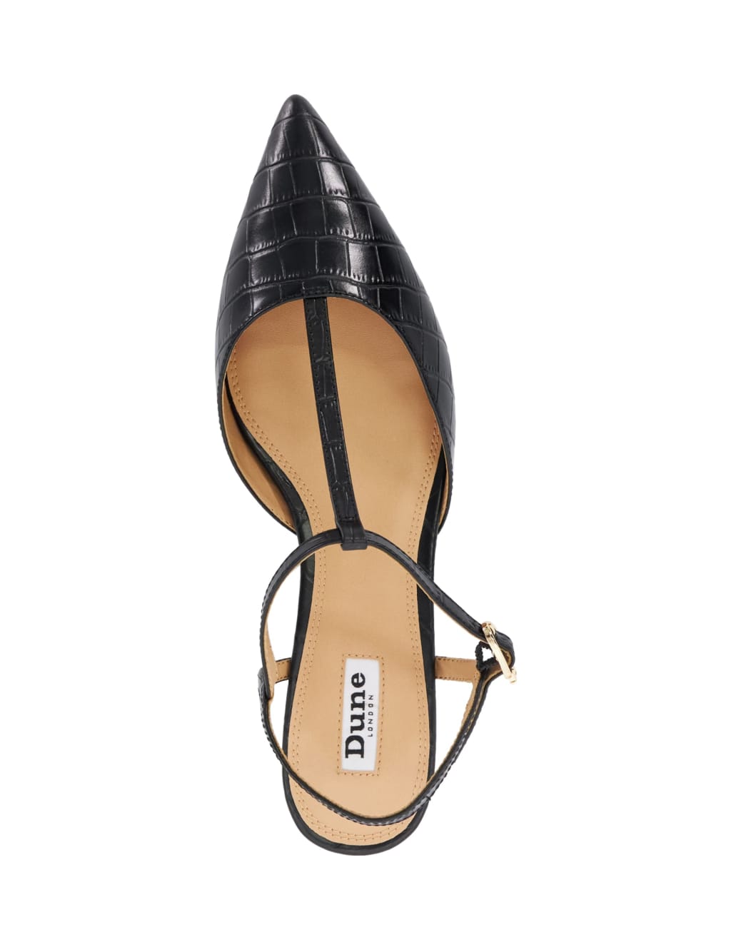 Leather Ankle Strap Flat Pointed Shoes