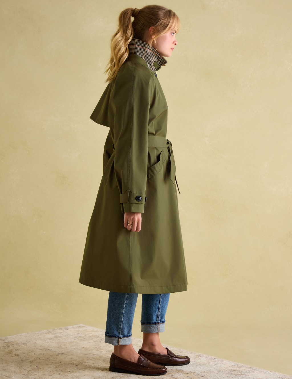 Cotton Rich Waterproof Belted Trench Coat 3 of 6