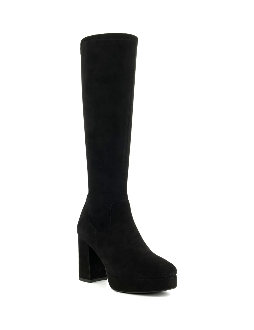 Platform Block Heel Knee High Boots Dune London M S