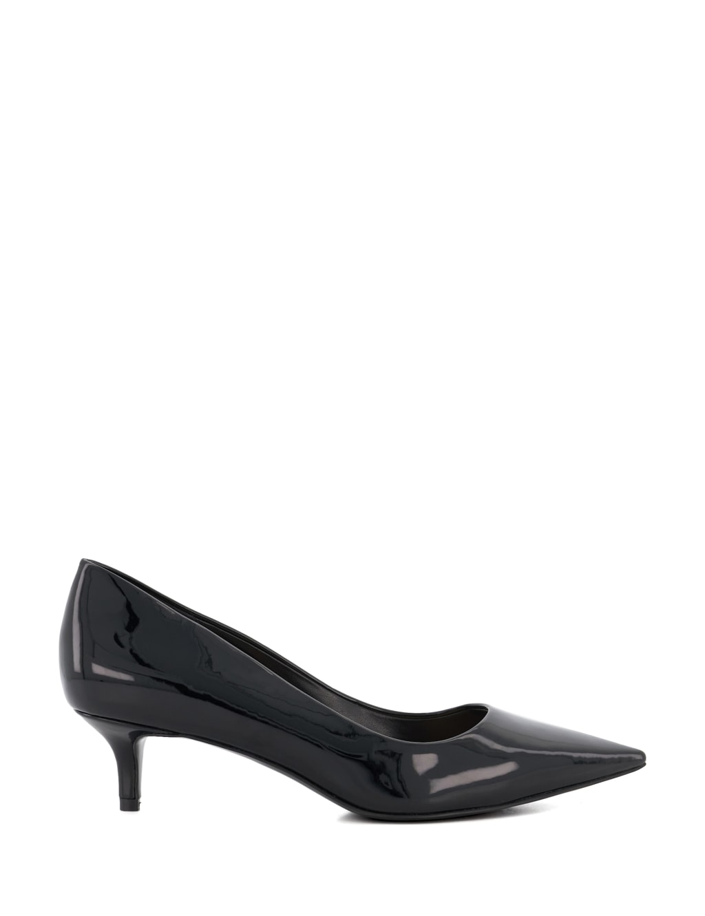Patent Kitten Heel Pointed Court Shoes Dune London M S
