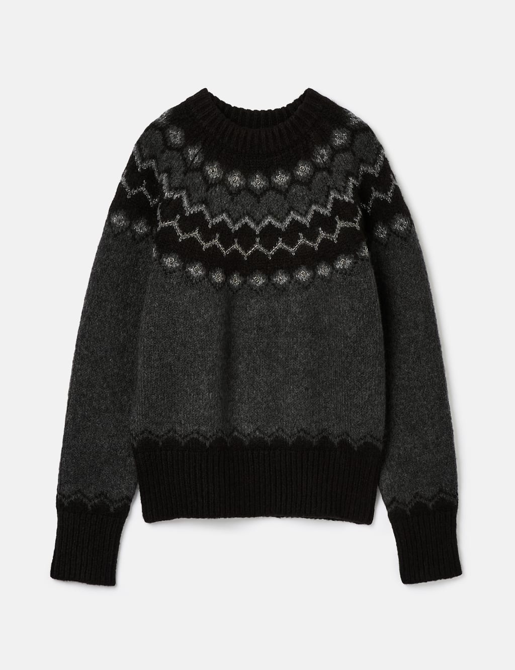 Fair Isle Crew Neck Jumper with Wool 2 of 7
