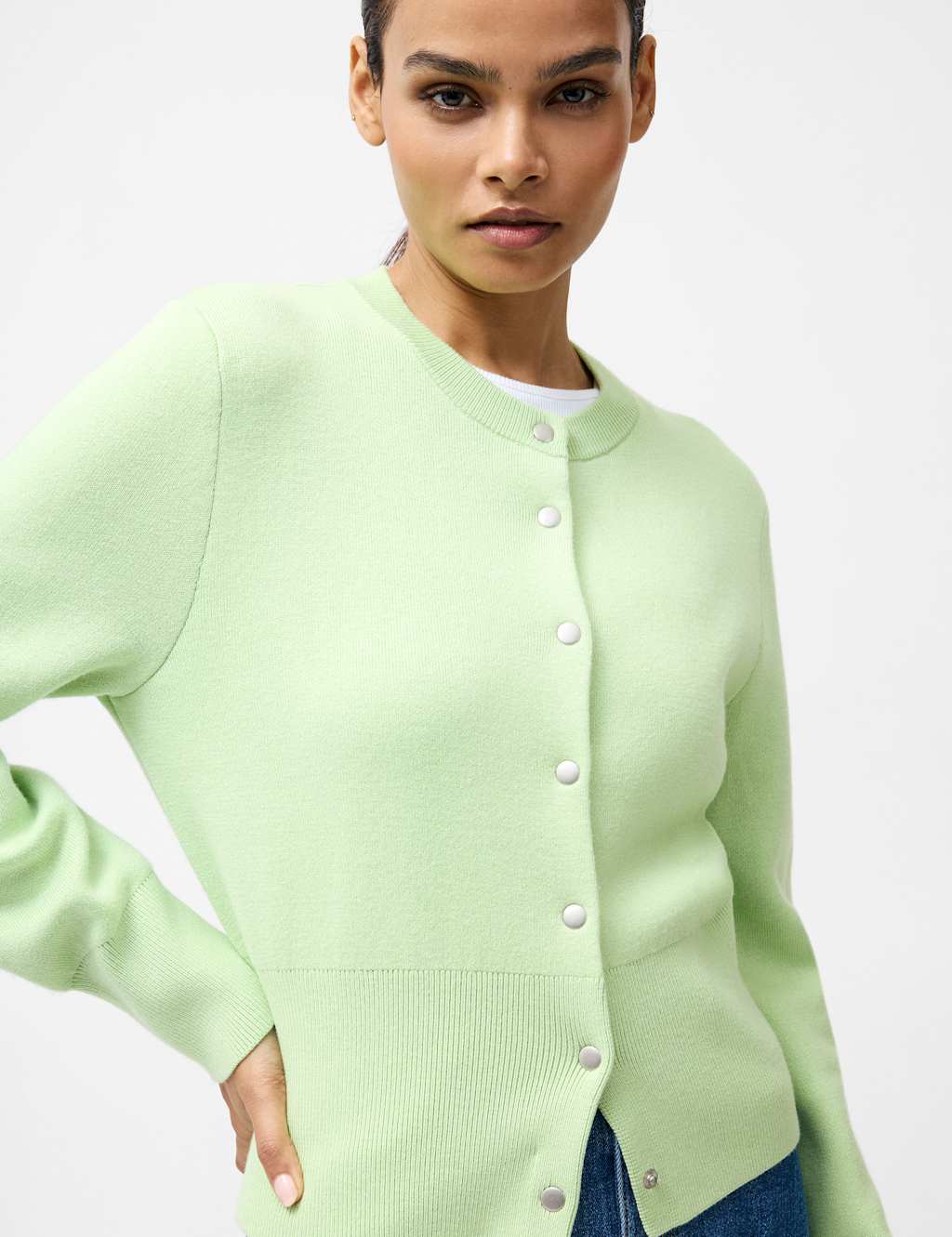 Textured Cardigan With Cotton 3 of 3