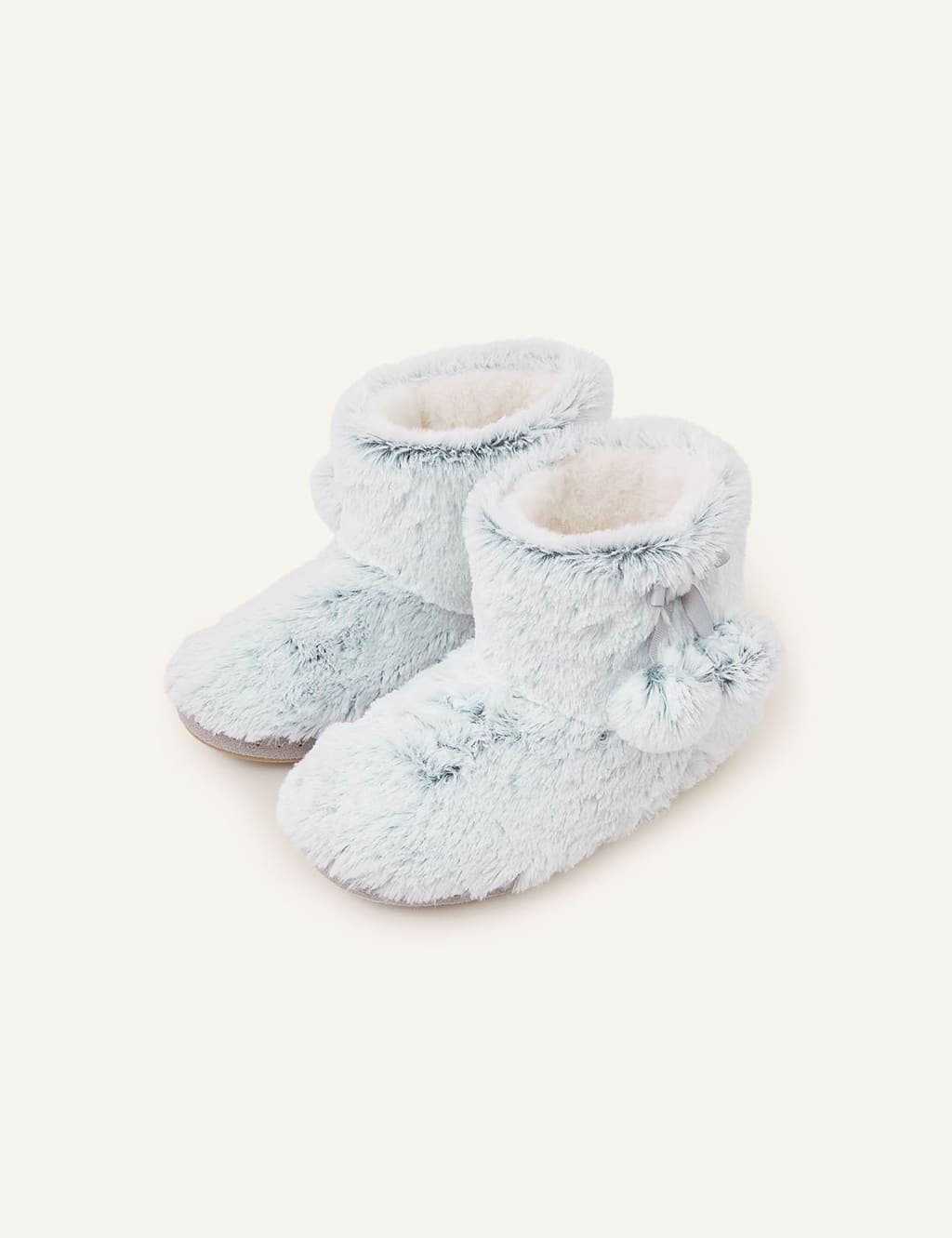 Supersoft Faux Fur Pom Pom Slipper Boots 3 of 4