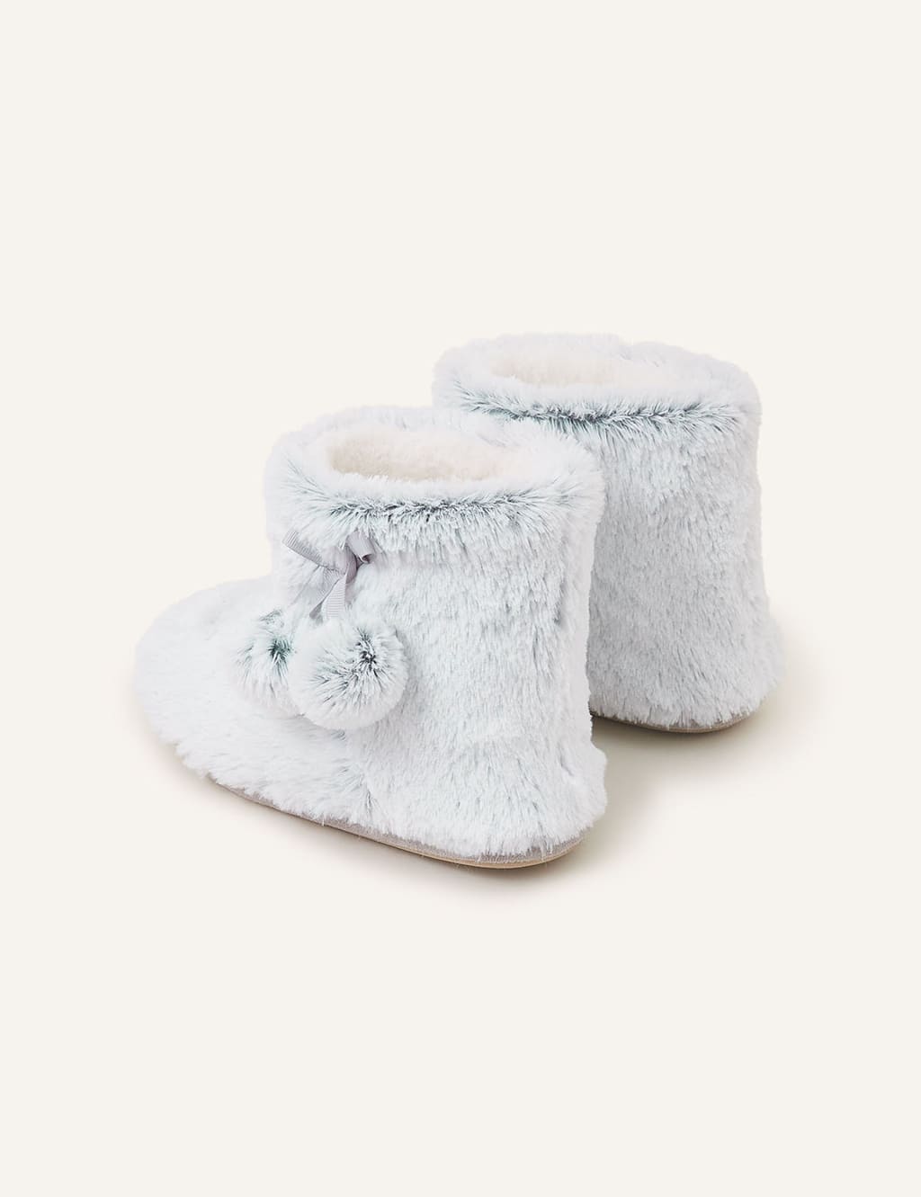 Supersoft Faux Fur Pom Pom Slipper Boots 4 of 4