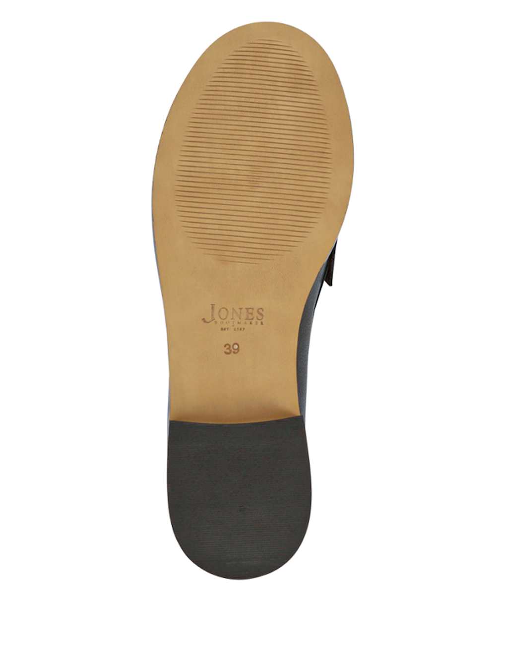 Wide Fit Leather Block Heel Loafers 7 of 7