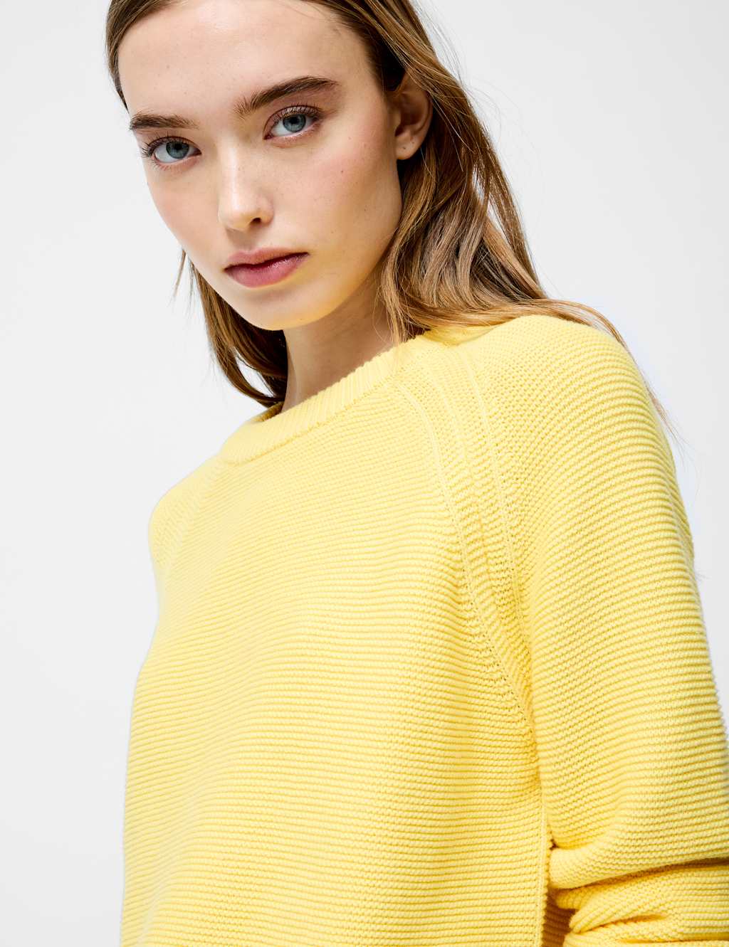 Pure Cotton Textured Relaxed Jumper 3 of 3