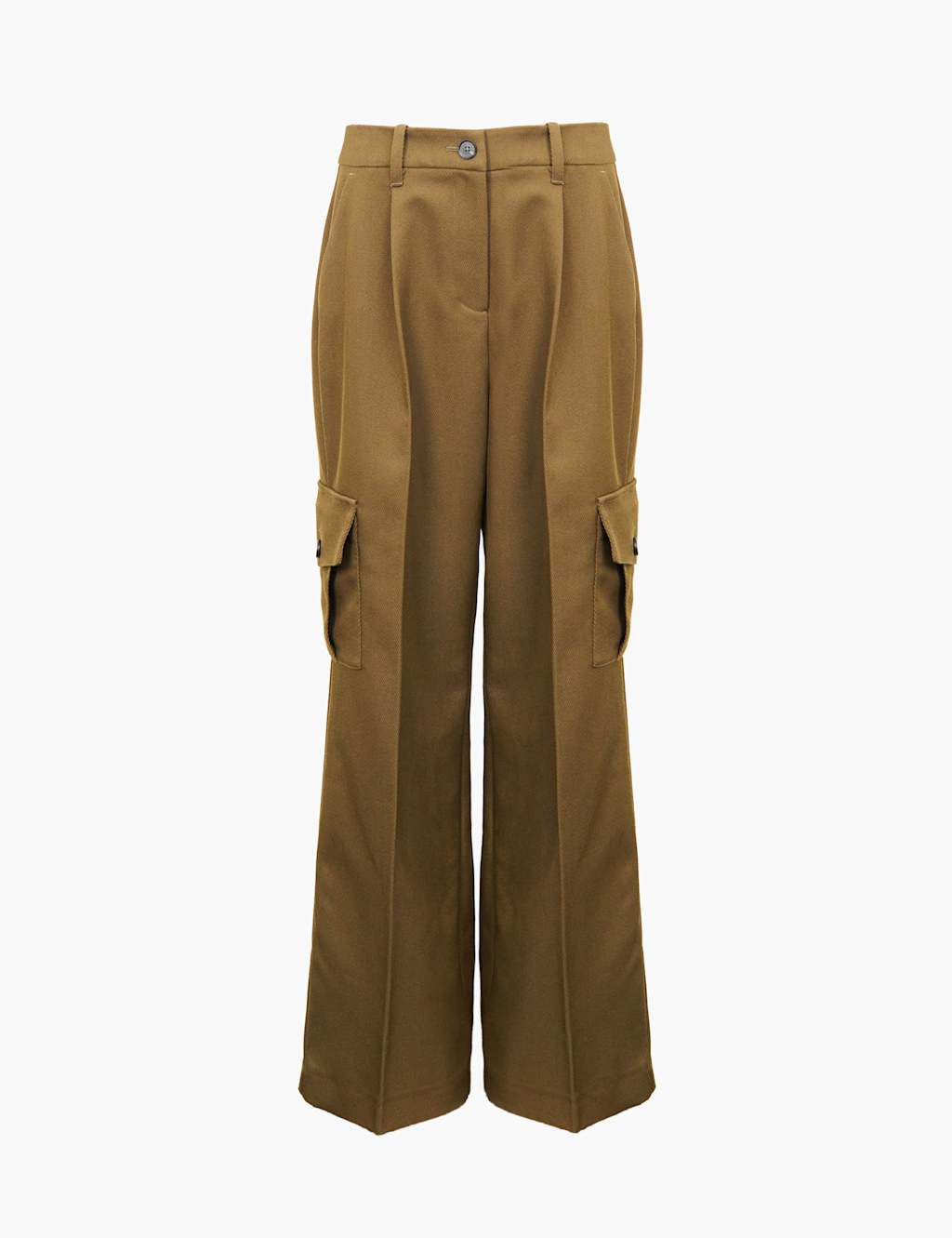 Twill Cargo Wide Leg Trousers 2 of 3