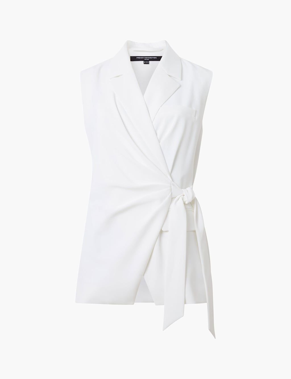 Collared Wrap Front Tailored Waistcoat 2 of 4
