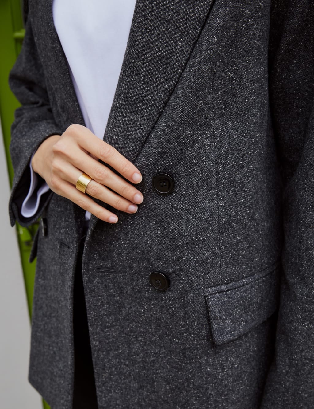 Wool Blend Tailored Blazer 6 of 6