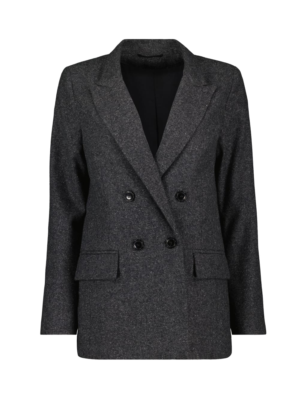 Wool Blend Tailored Blazer 2 of 6