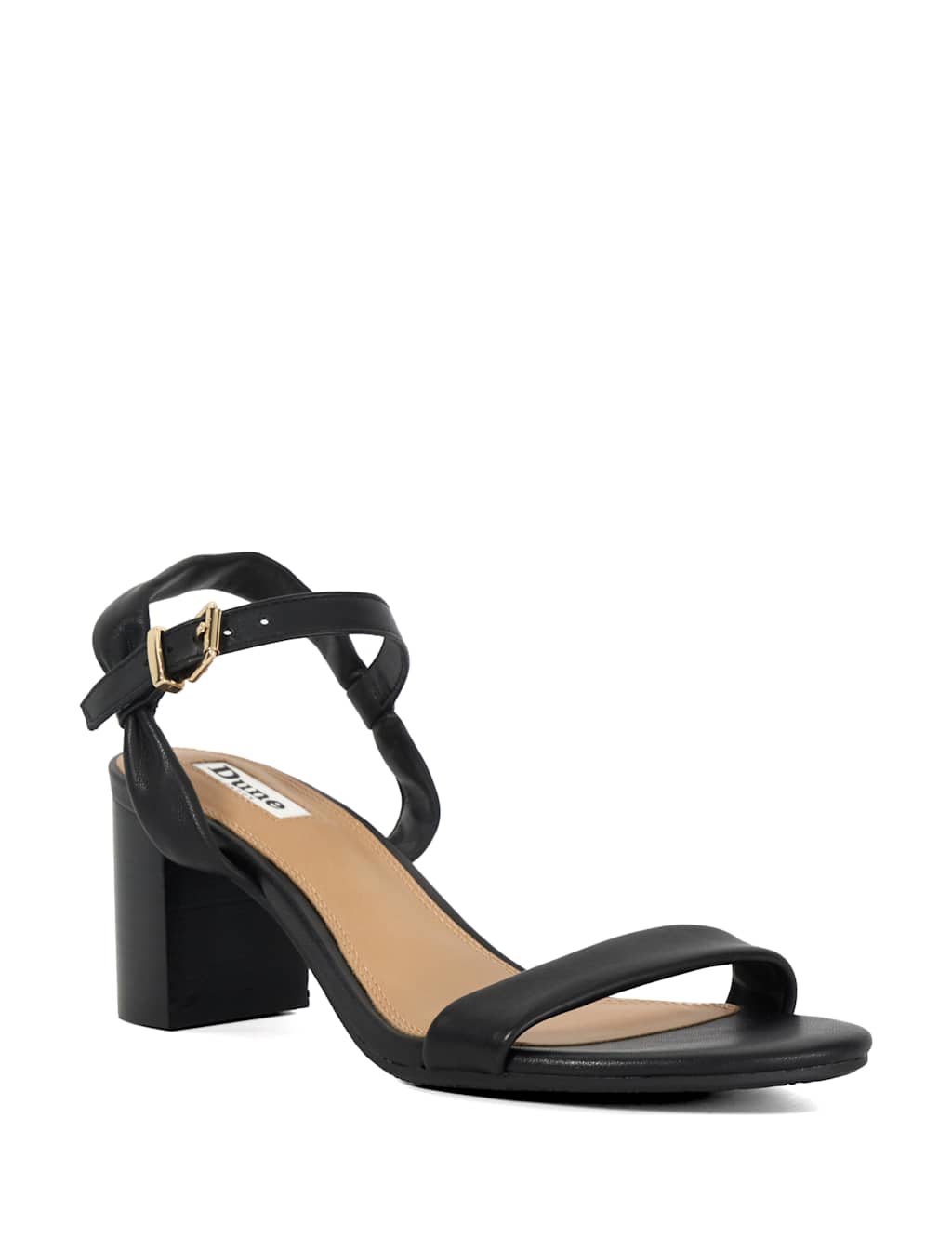 Leather Ankle Strap Block Heel Sandals 4 of 5