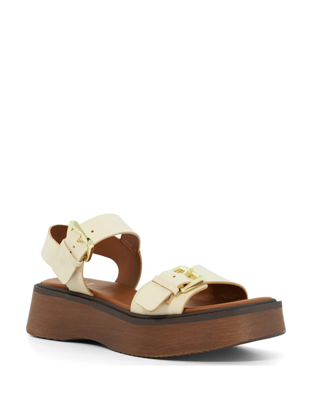 Buckle Flatform Square Toe Sandals 2 of 6