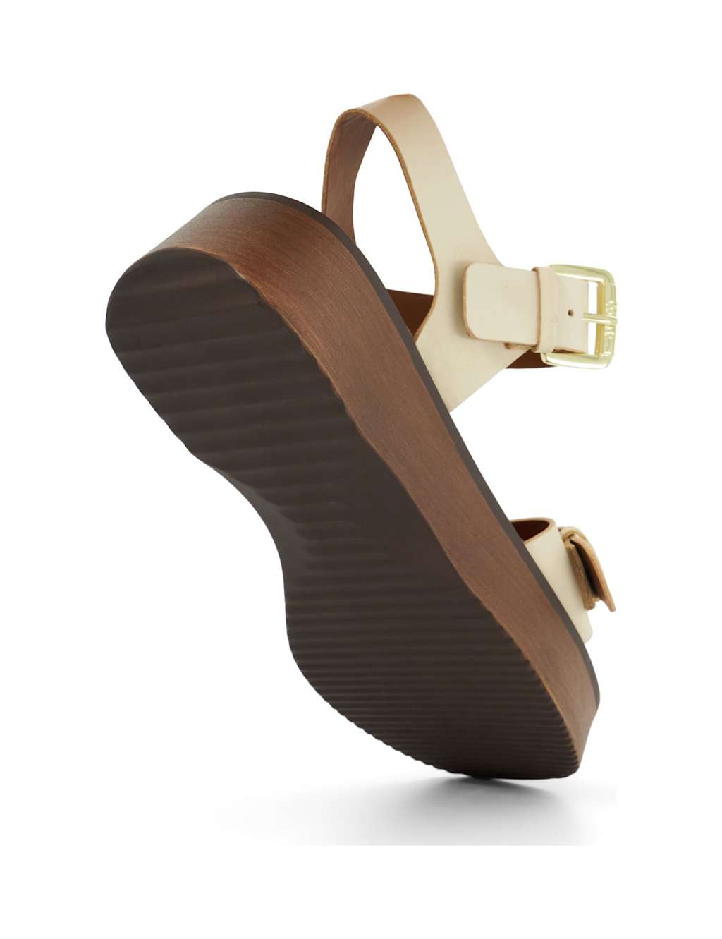 Buckle Flatform Square Toe Sandals 5 of 6