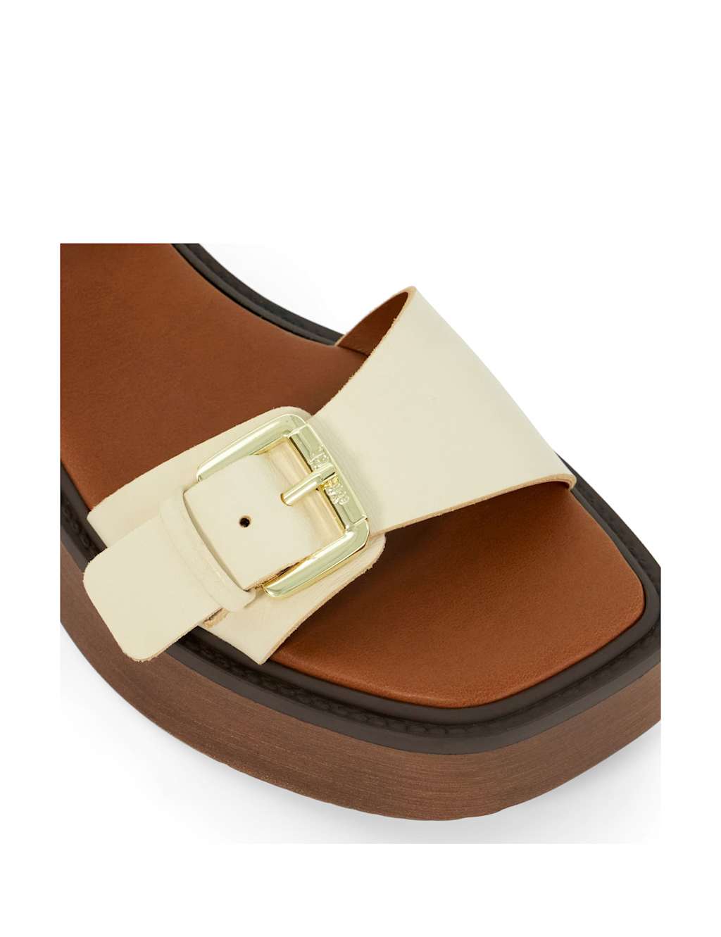Buckle Flatform Square Toe Sandals 6 of 6