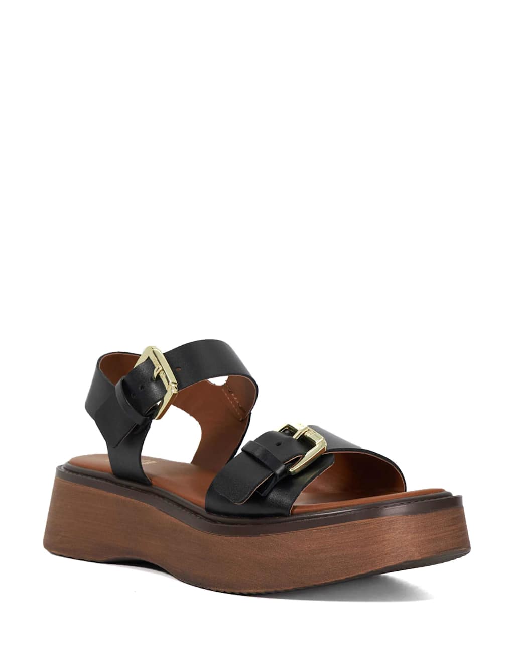 Buckle Flatform Square Toe Sandals 3 of 6
