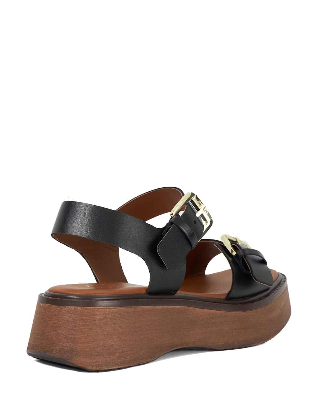 Buckle Flatform Square Toe Sandals 4 of 6