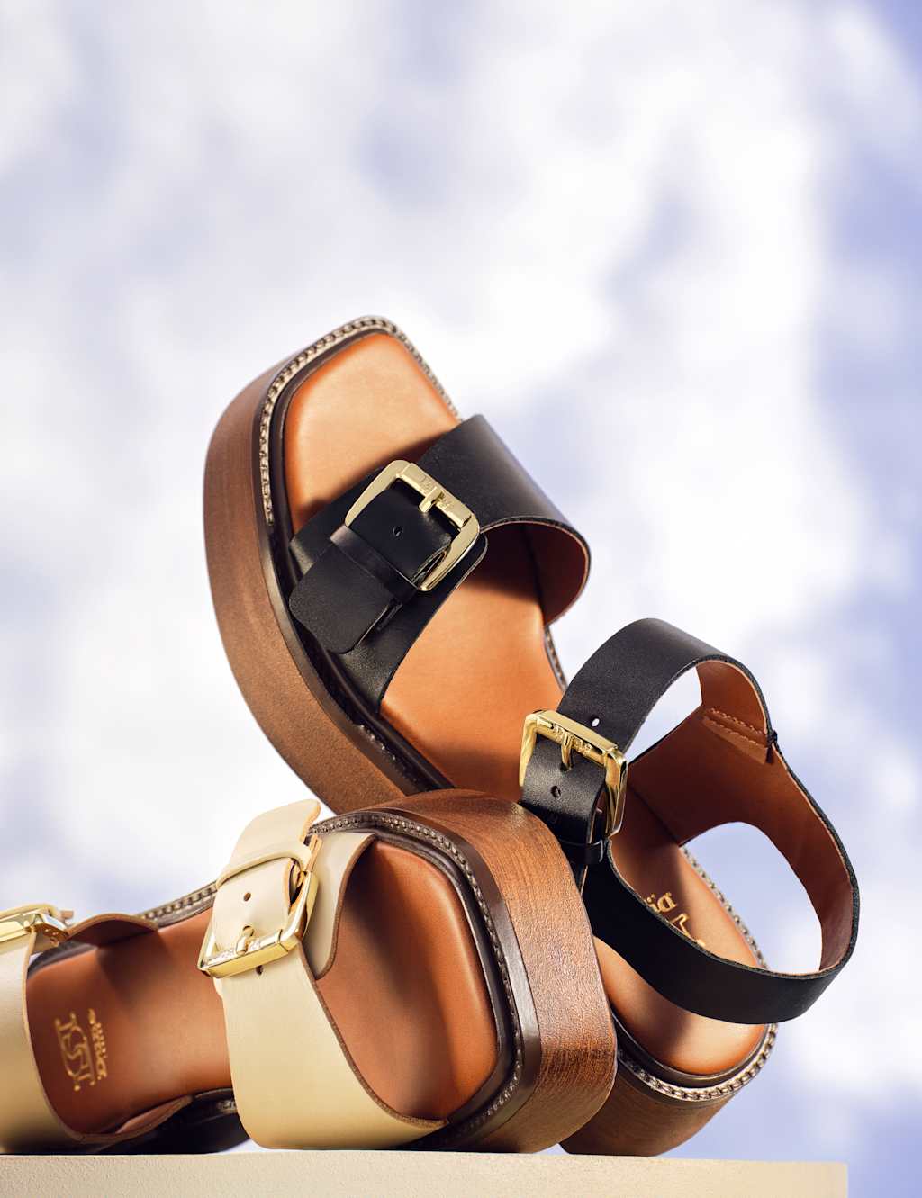 Buckle Flatform Square Toe Sandals 6 of 6