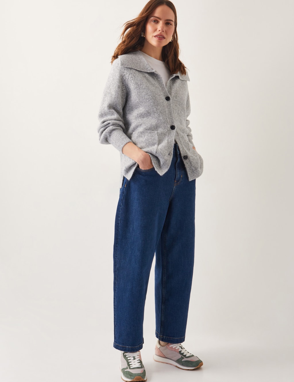 Textured Collared Cardigan 3 of 4