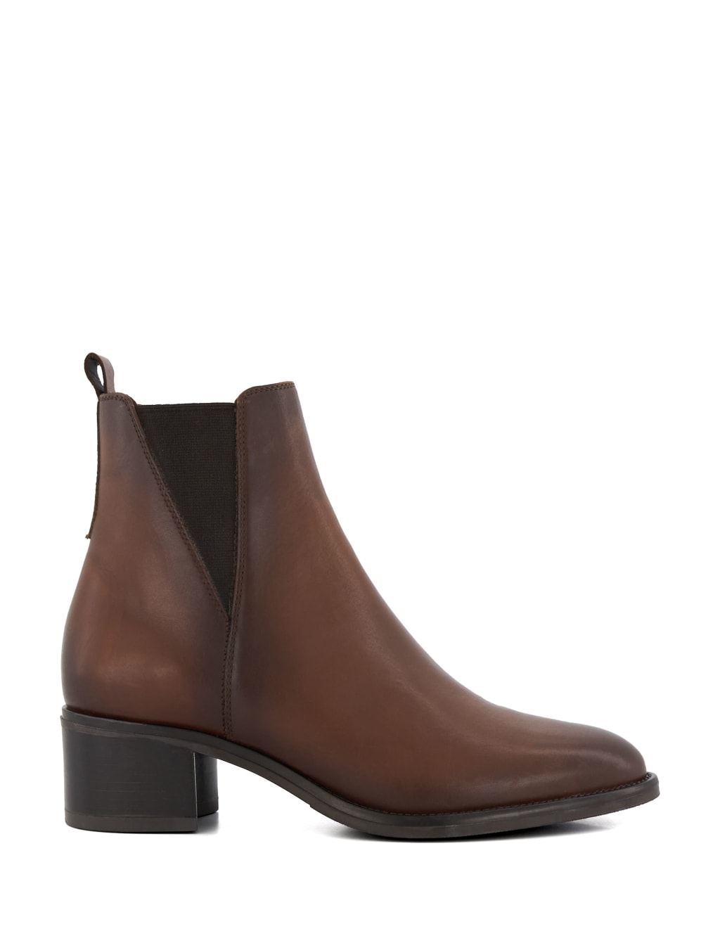 Leather Block Heel Ankle Boots 1 of 4