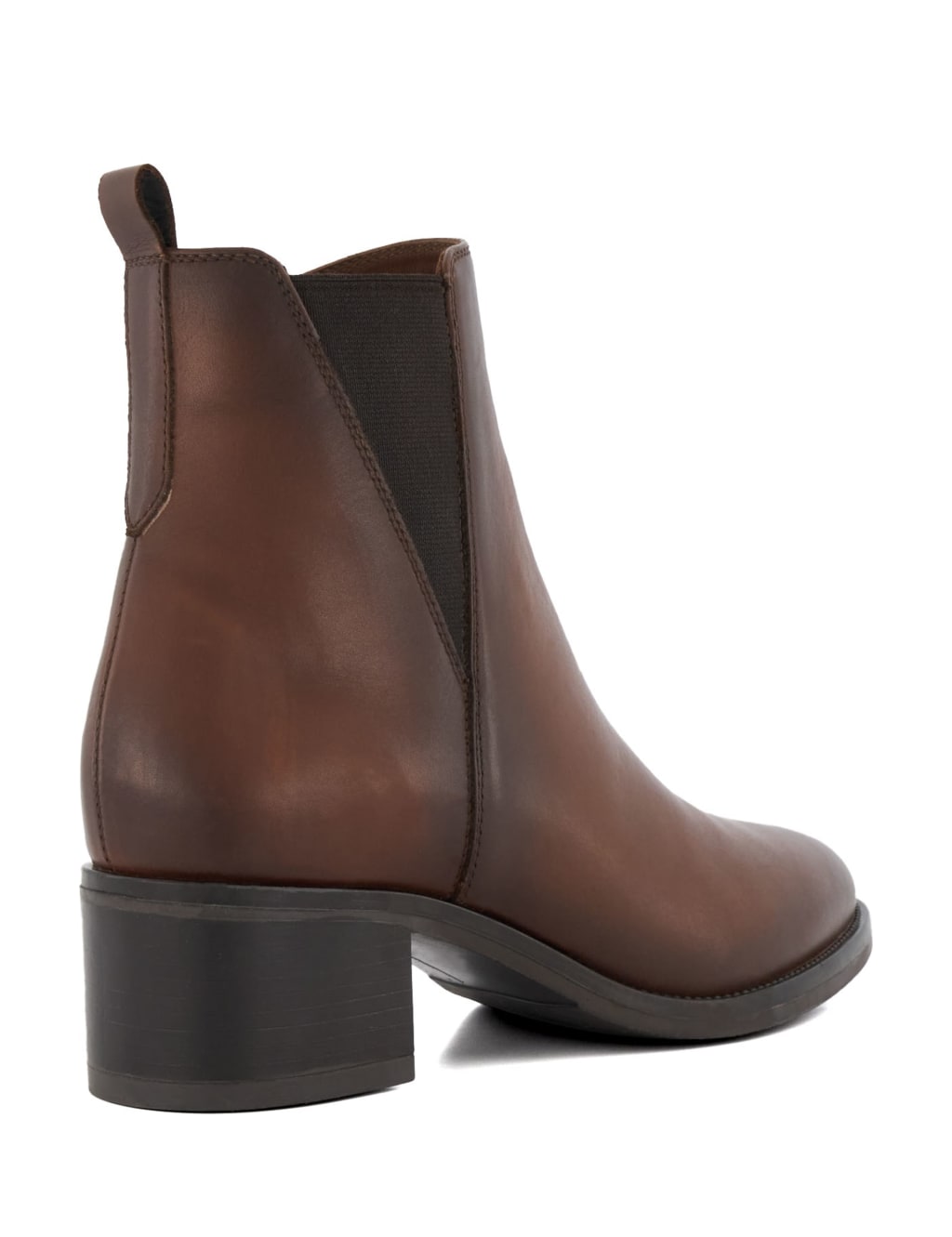 Leather Block Heel Ankle Boots 3 of 4