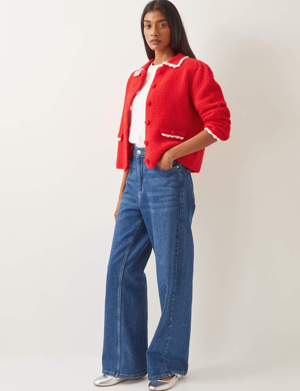 Collared Button Front Cardigan 2 of 4