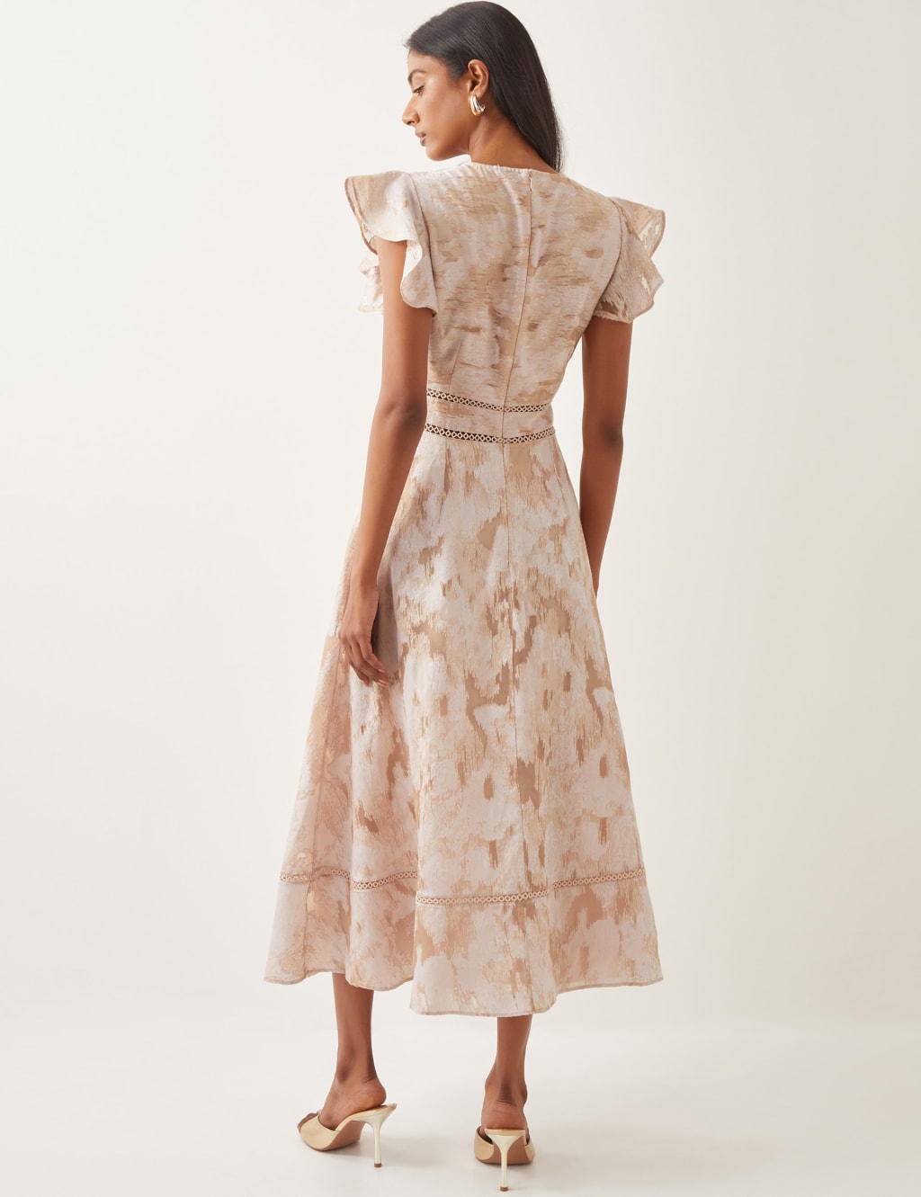 Jacquard Embroidered Midaxi Tea Dress 4 of 4