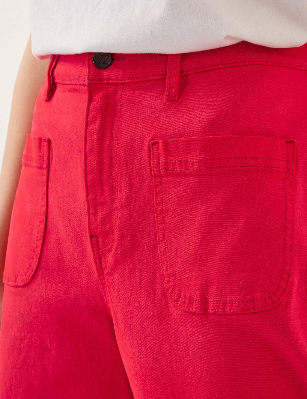 High Waisted Straight Leg Cropped Jeans 3 of 4