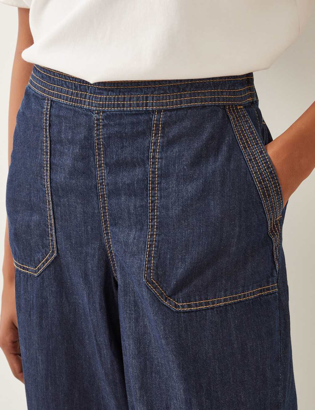 Wide Leg Cropped Jeans 3 of 5