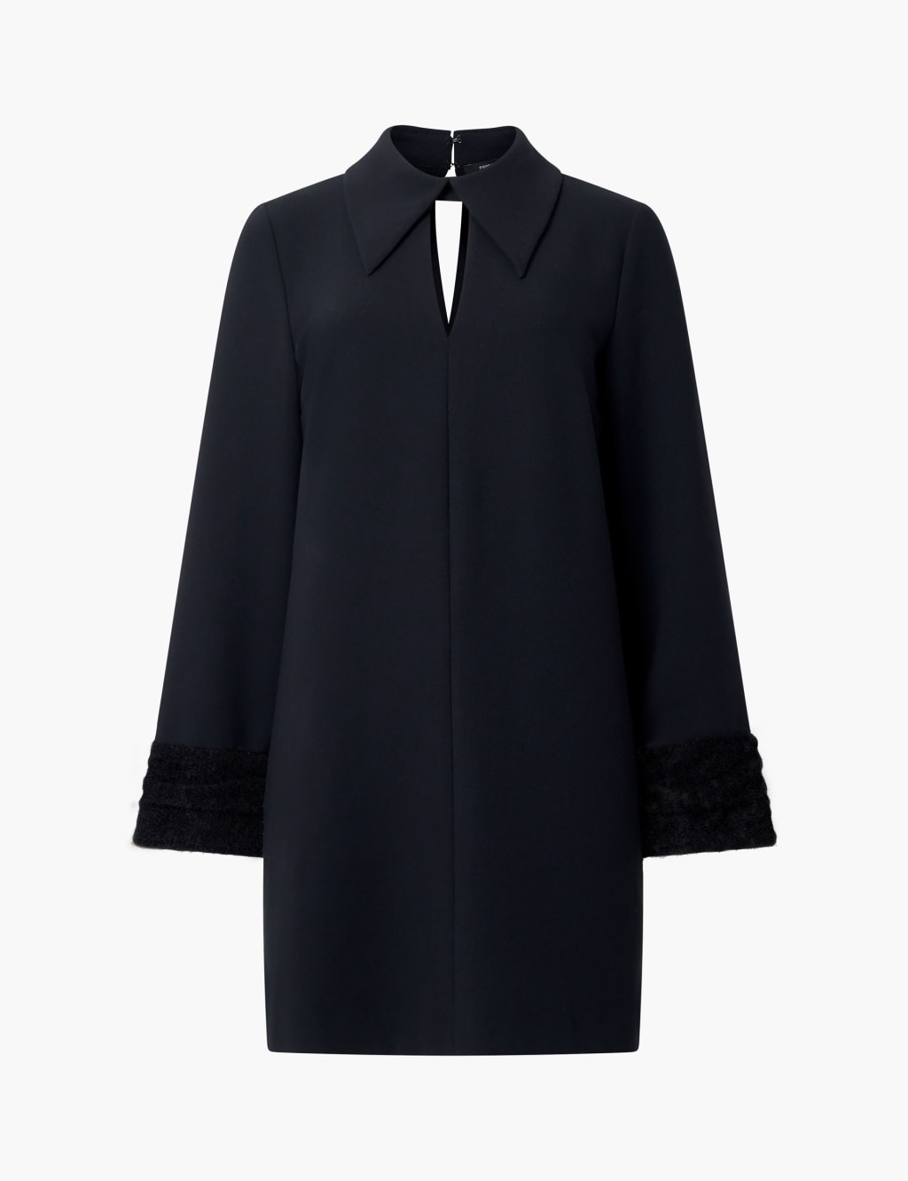 Collared Neck Mini Smock Dress 2 of 3