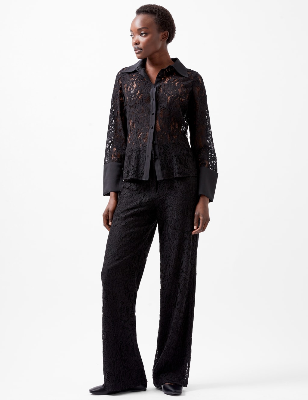 Lace Collared Button Through Shirt 3 of 3