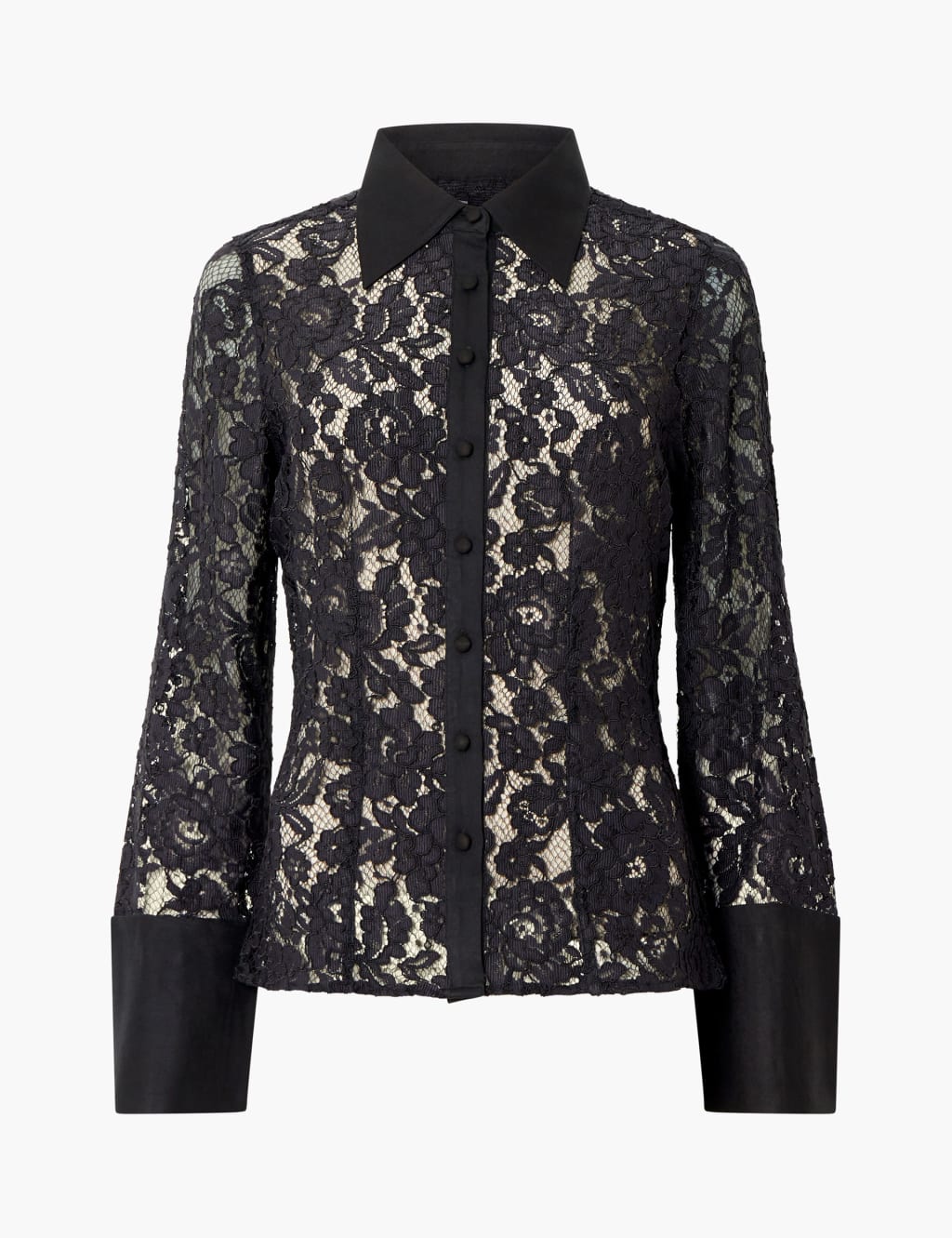 Lace Collared Button Through Shirt 2 of 3