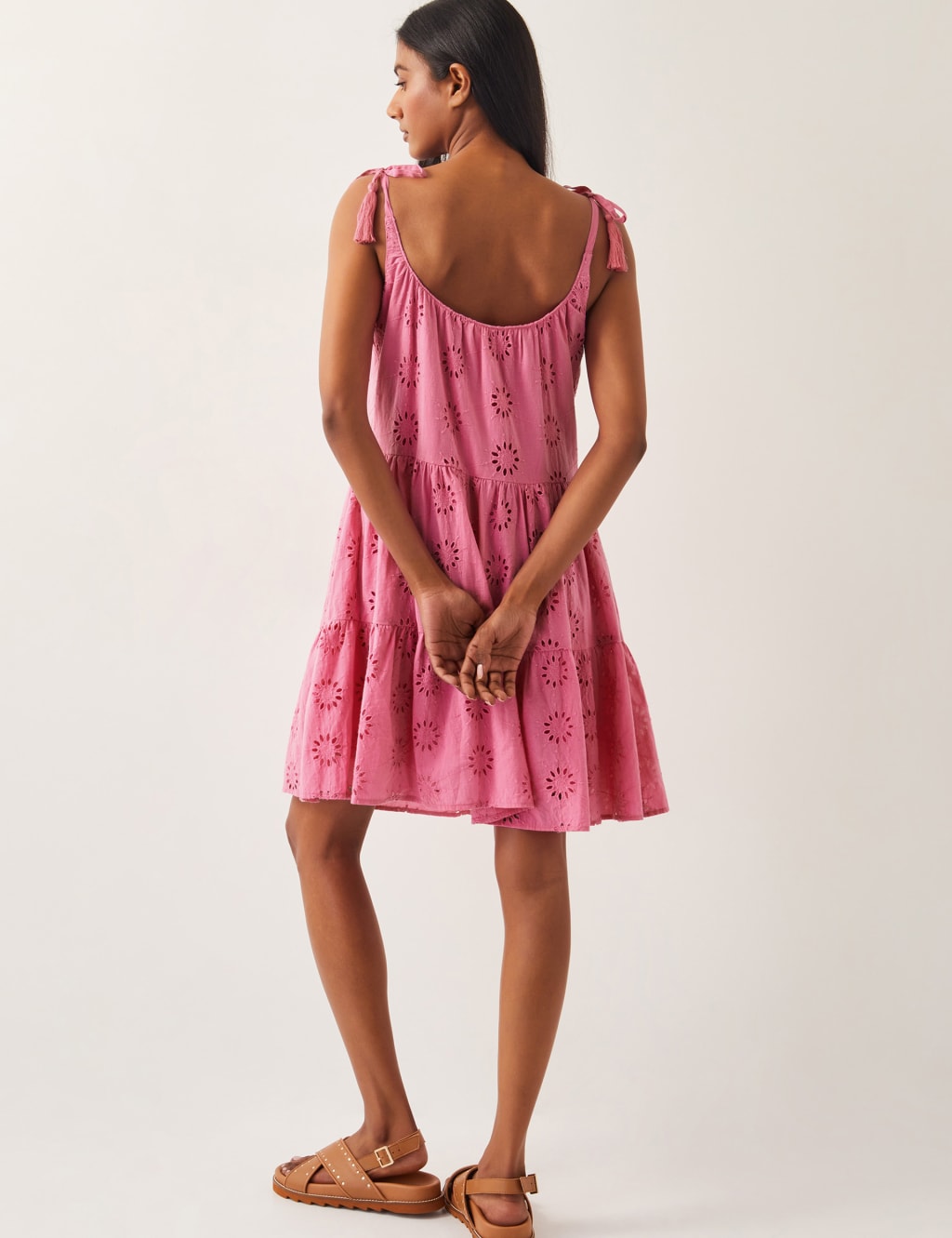 Pure Cotton Broderie Skater Dress 4 of 4