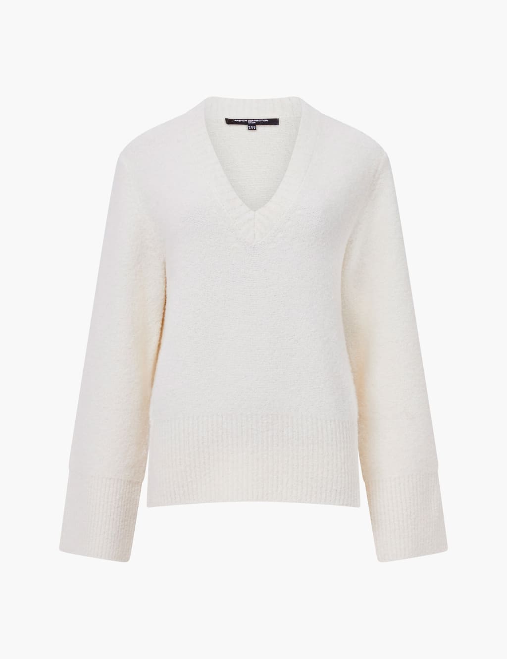 Bouclé V-Neck Jumper with Wool 2 of 3