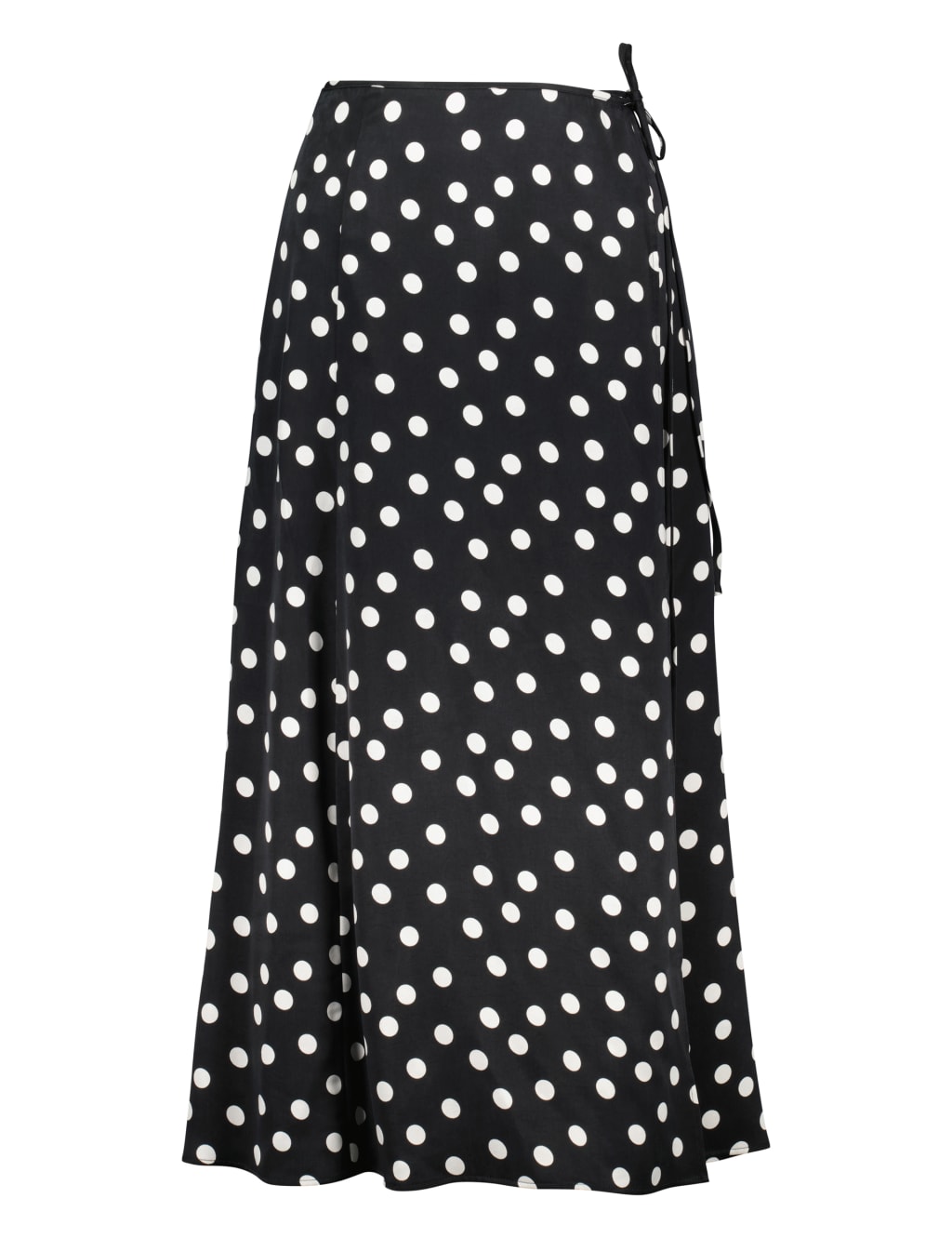 Polka Dot Midi Wrap Skirt BAUKJEN M S