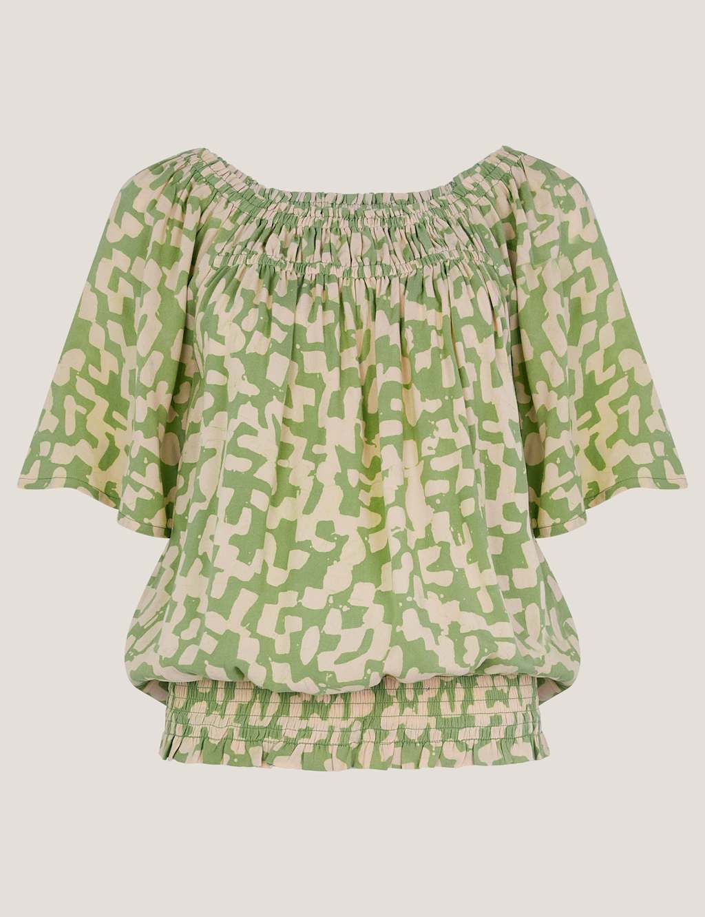 Printed Scoop Neck Top 2 of 5