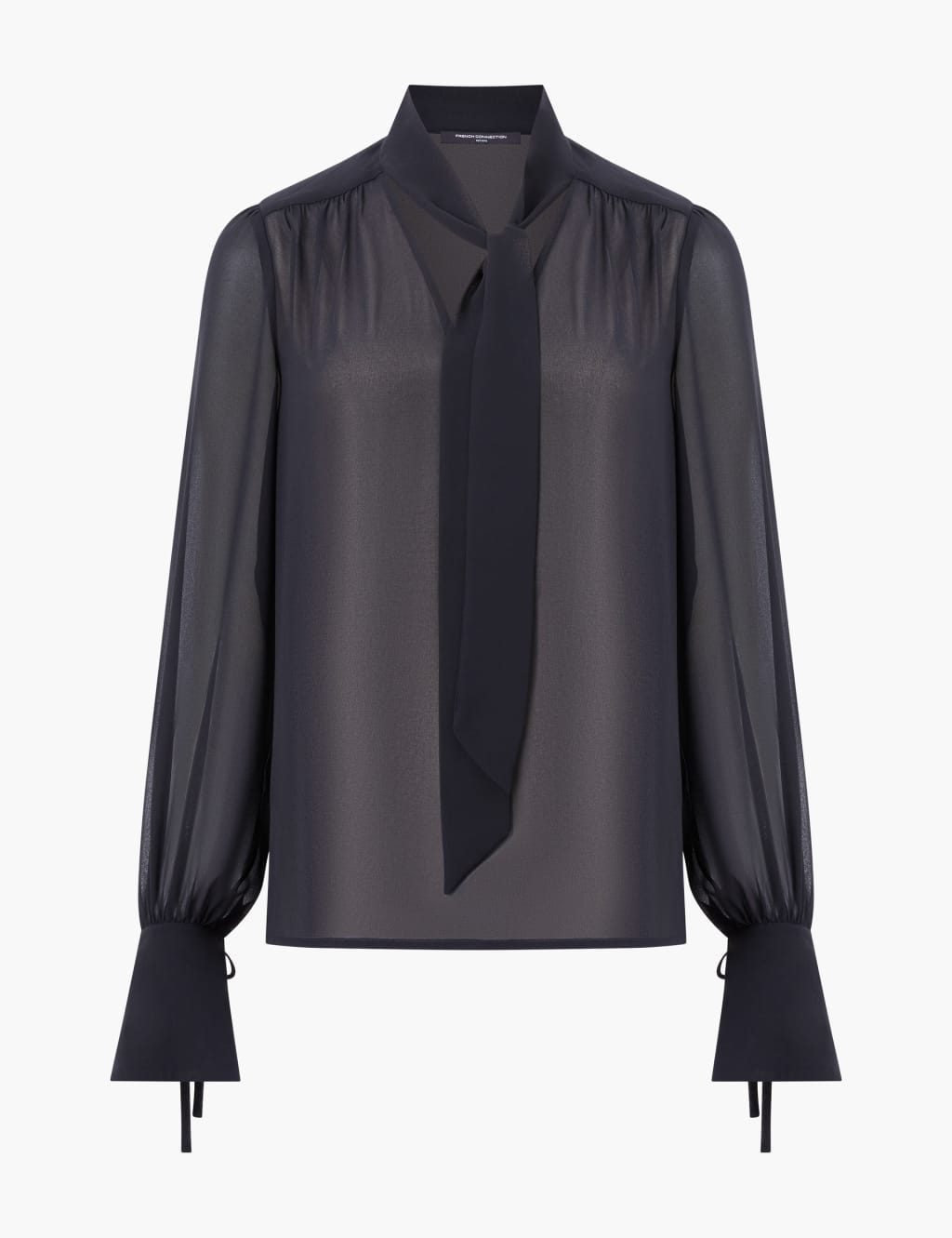V-Neck Tie Front Blouse 2 of 3