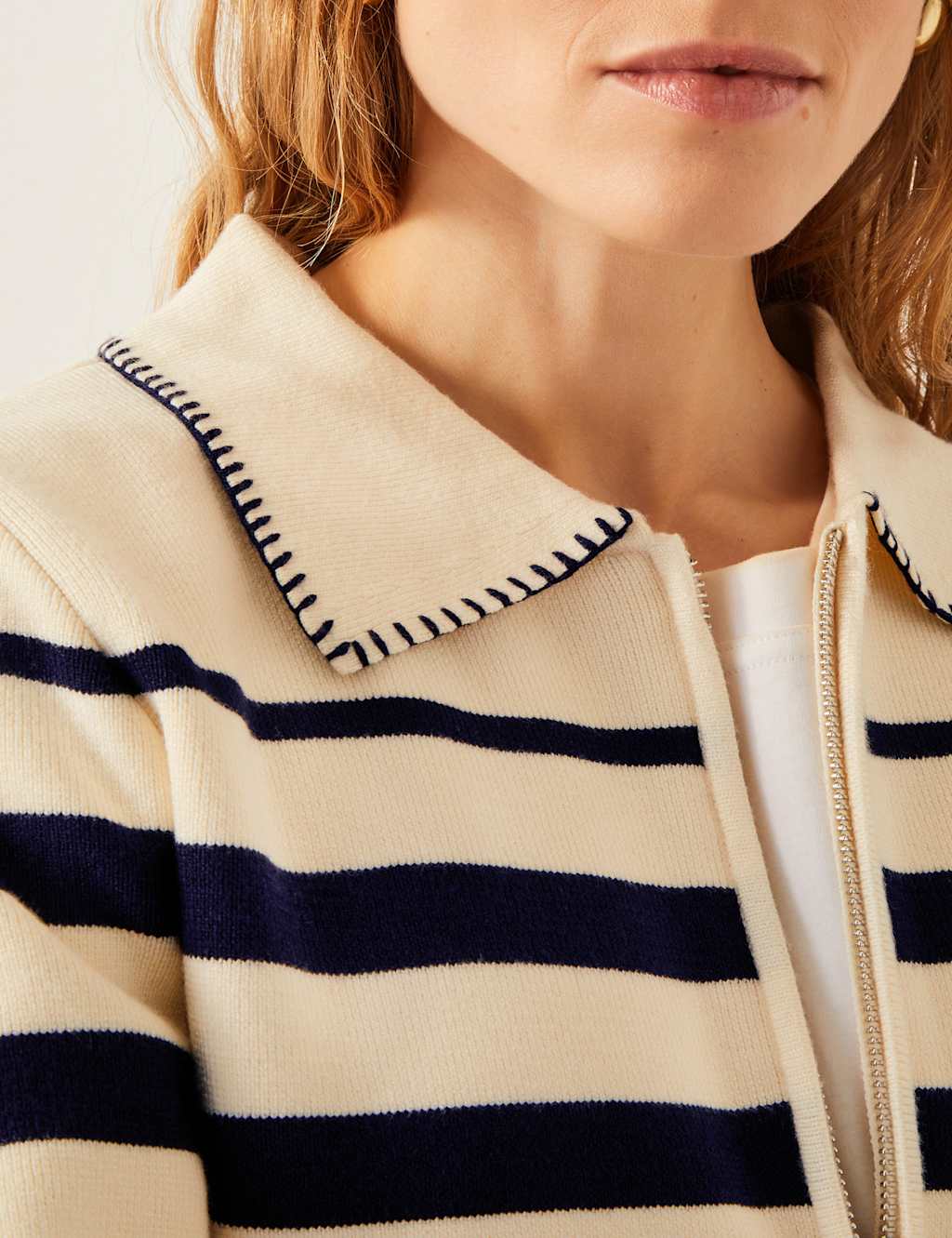 Striped Collared Shacket 2 of 4