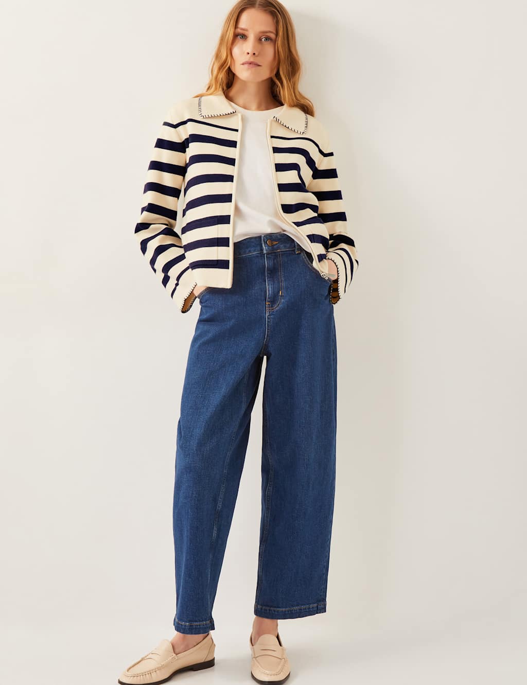 Striped Collared Shacket 3 of 4