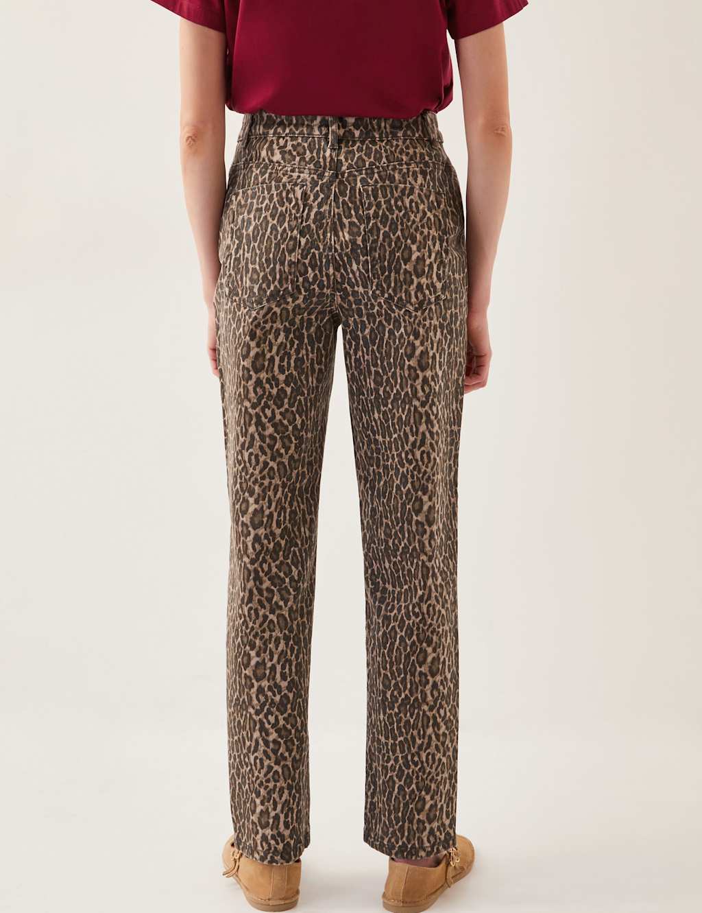High Waisted Animal Print Jeans 4 of 4