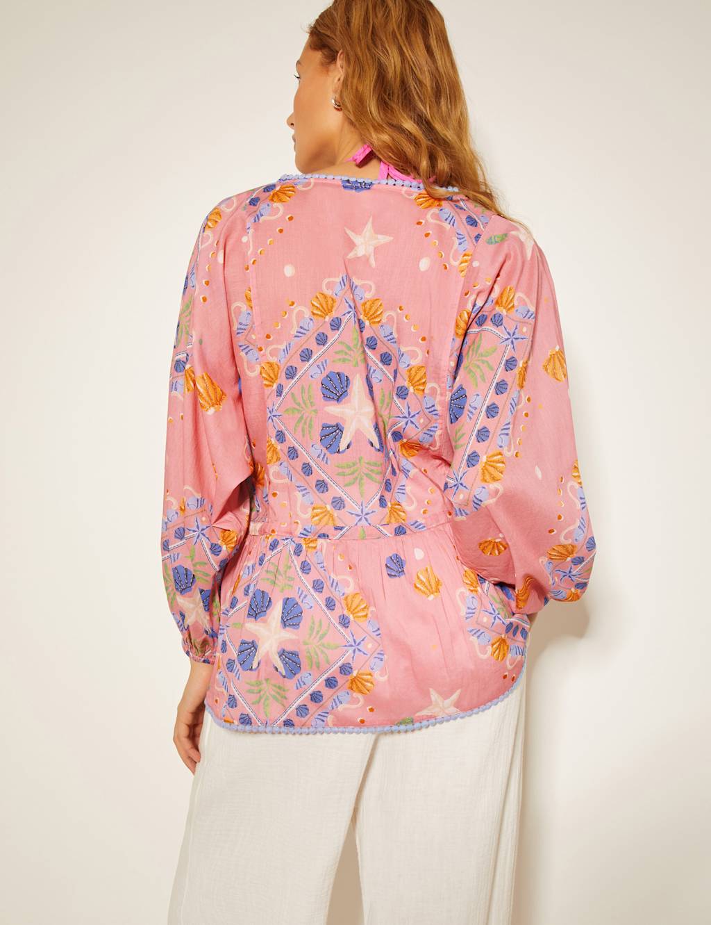Pure Cotton Shell Print Top 4 of 6