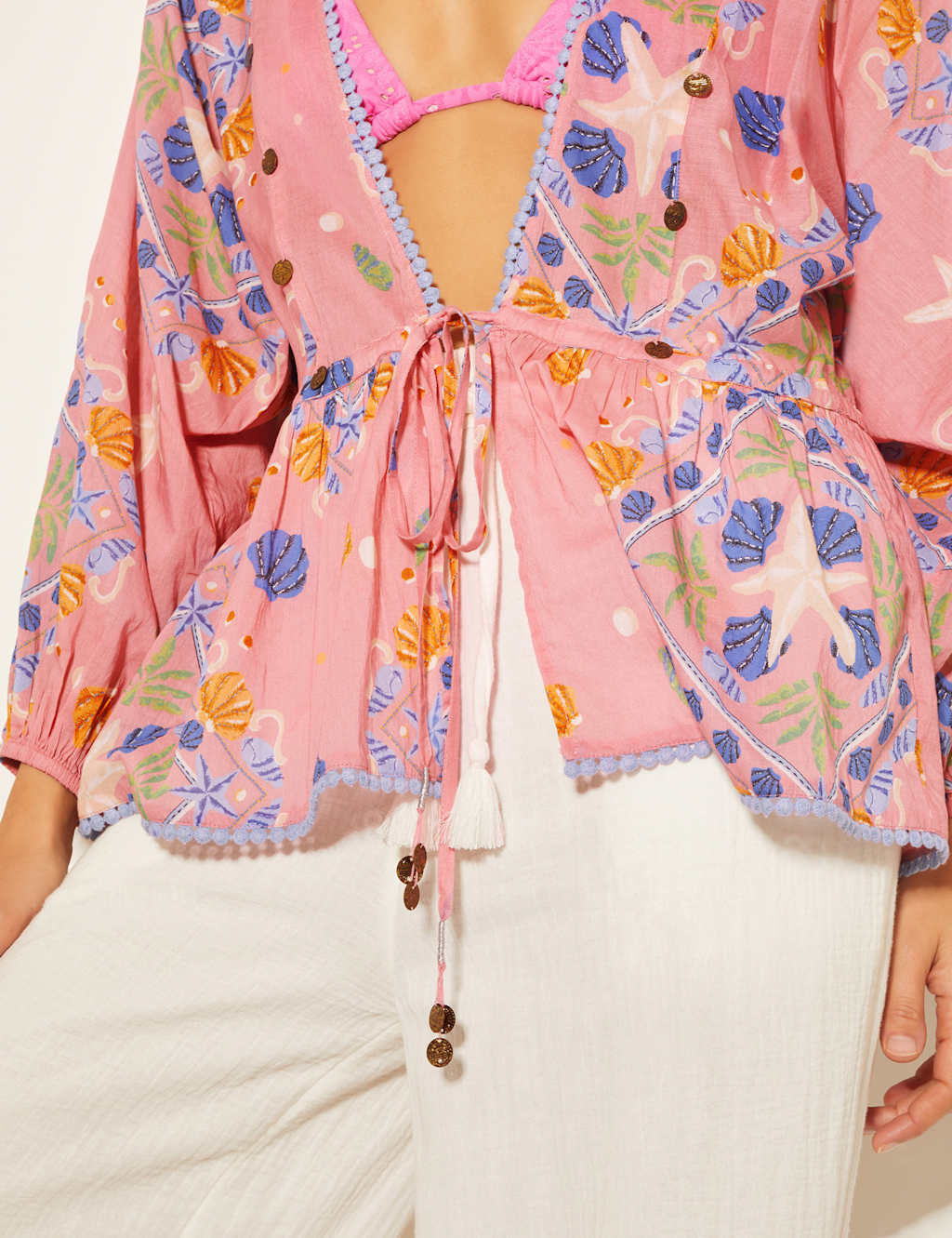 Pure Cotton Shell Print Top 5 of 6