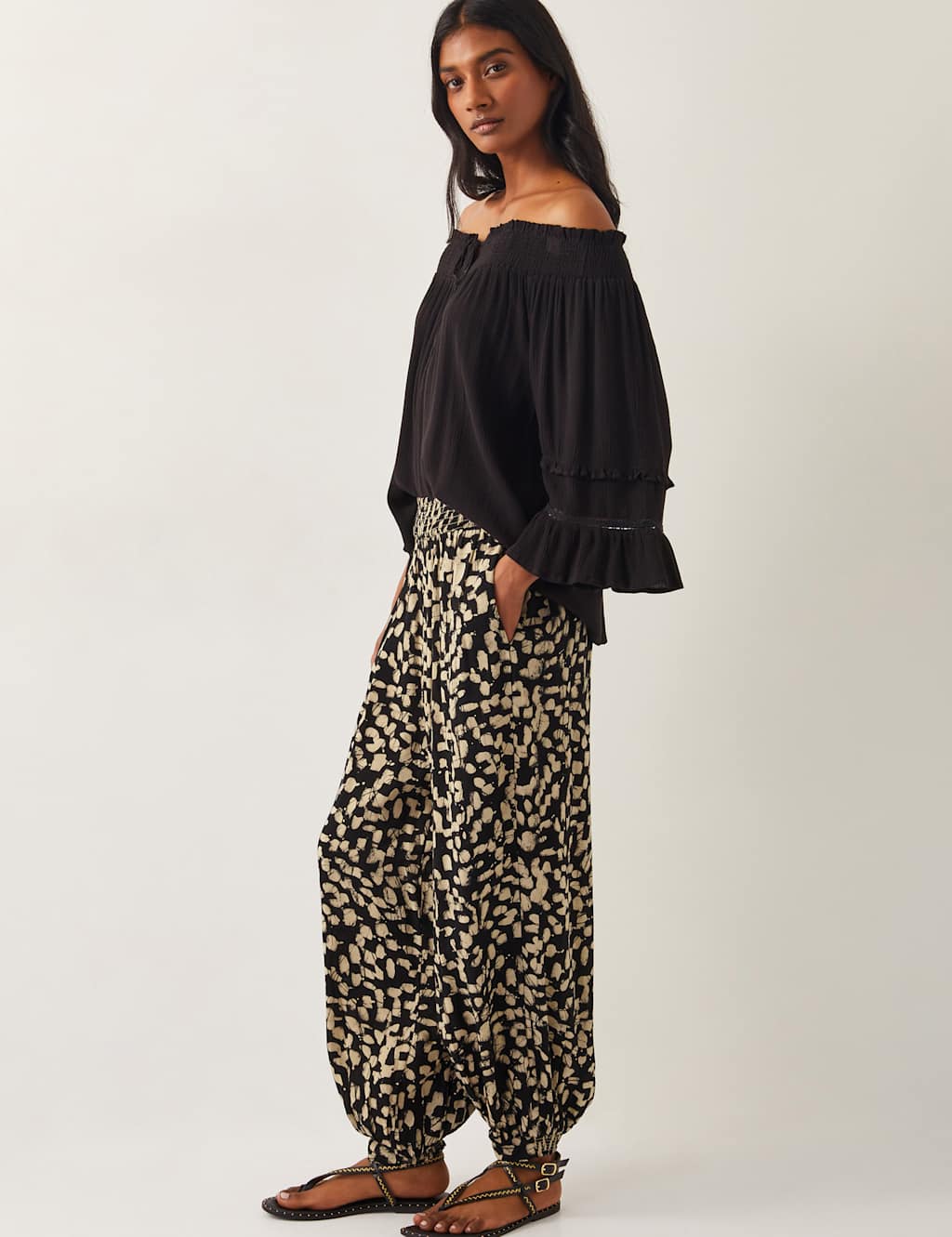 Printed Straight Leg Trousers 6 of 6