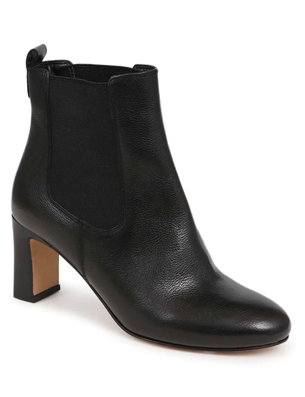 Leather Block Heel Ankle Boot 5 of 7