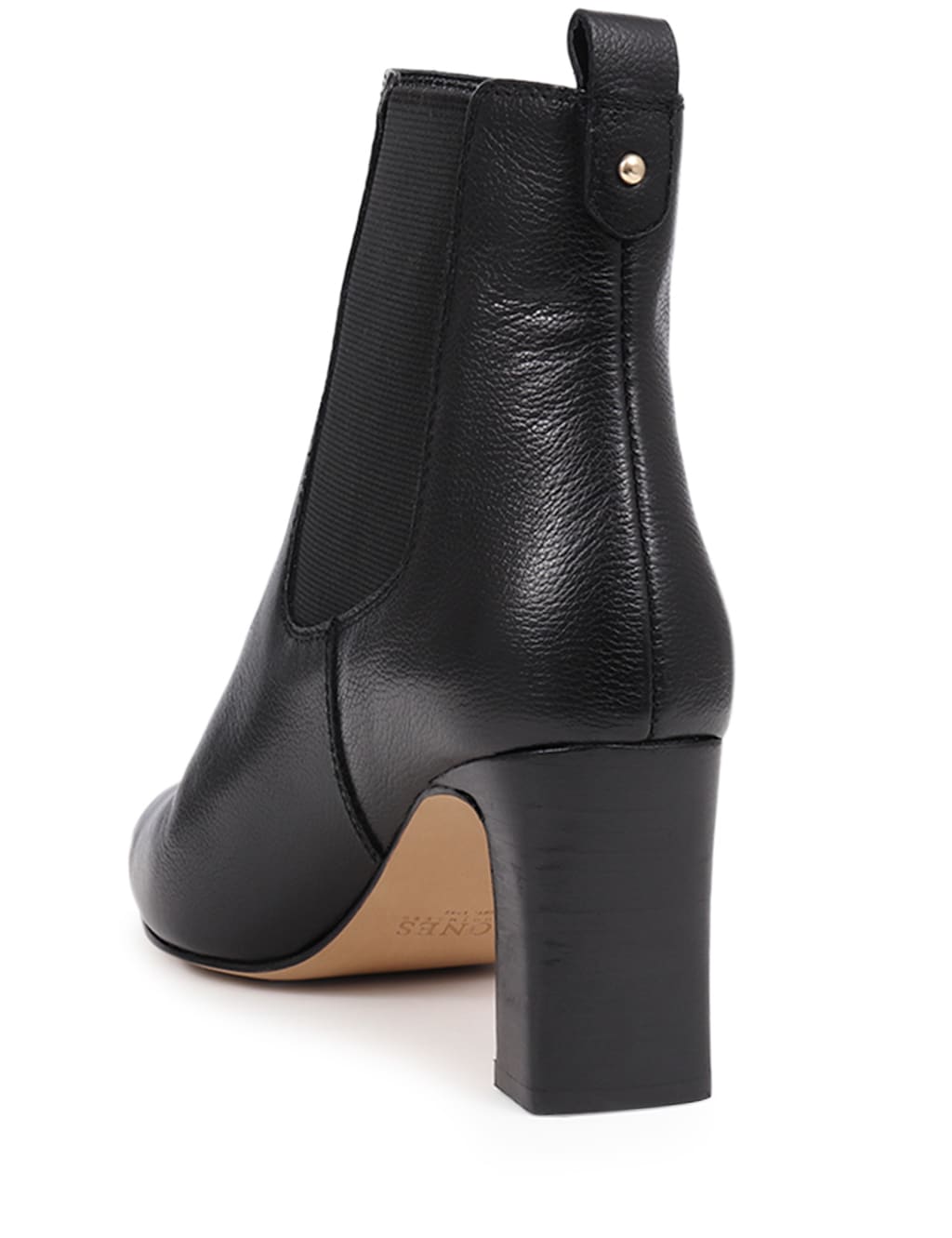 Leather Block Heel Ankle Boot 6 of 7