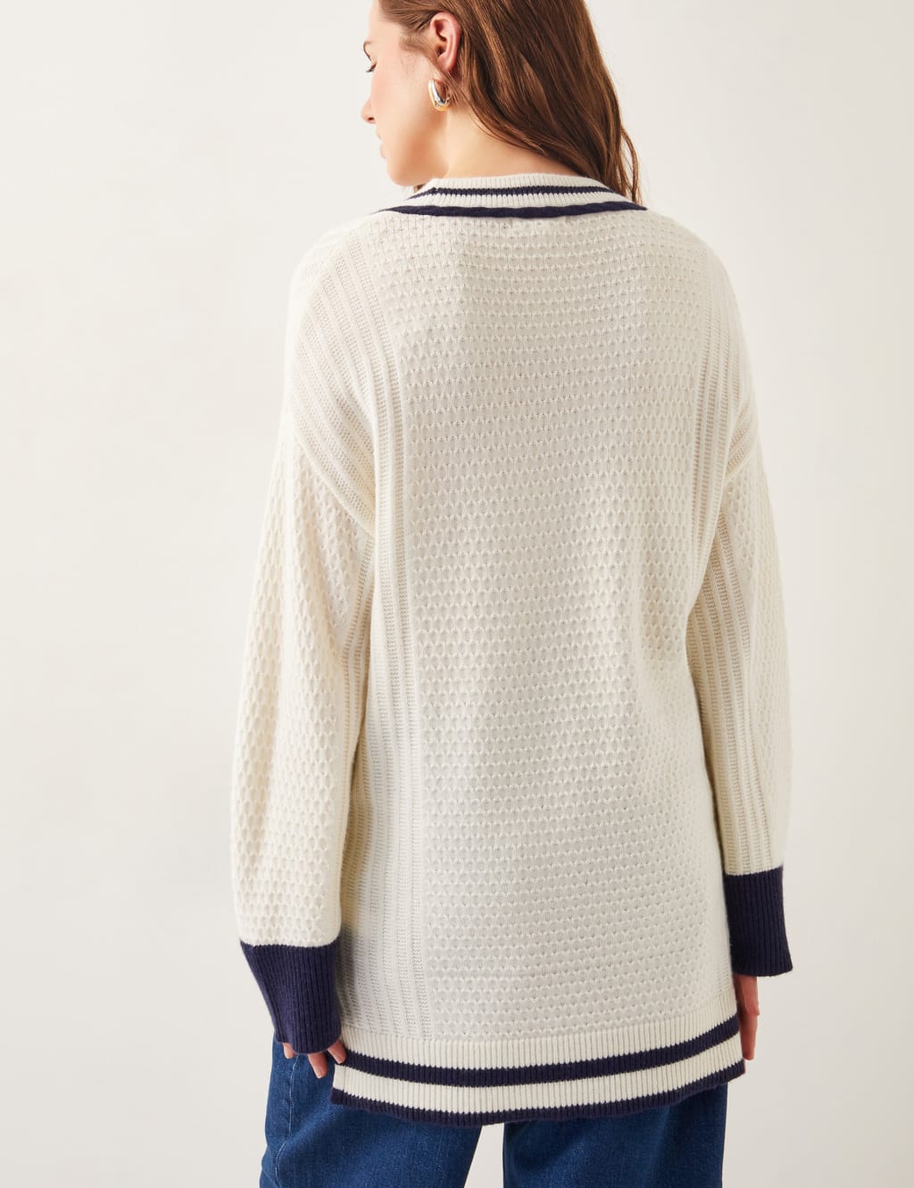 Textured V-Neck Jumper with Wool 5 of 5