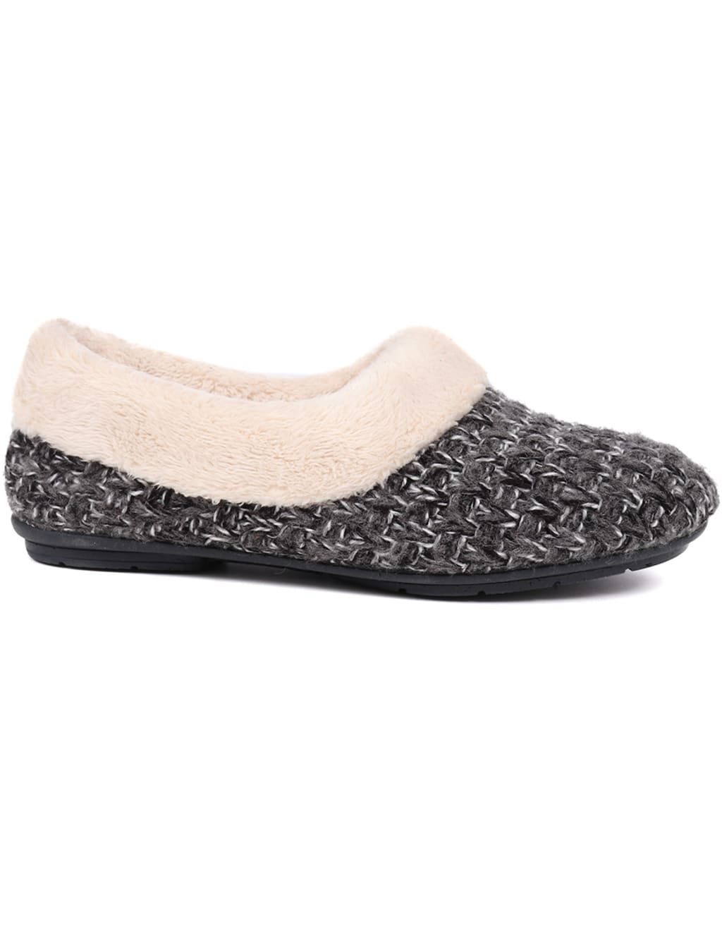thumbnail image 2 of Women's Brown Faux Fur Lined House Slippers | Size 5 2 of 14
