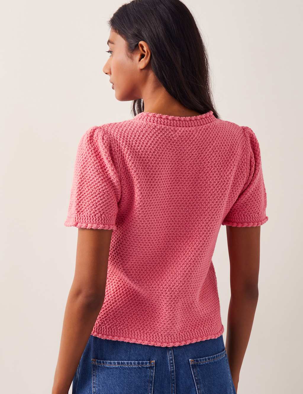 Pure Cotton Short Sleeve Cardigan 3 of 4