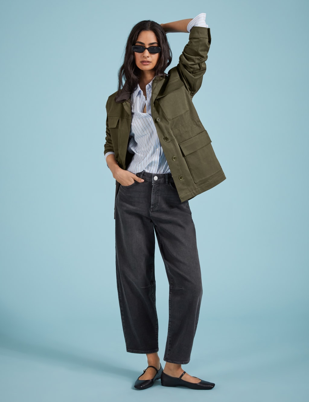 High Waisted Ankle Grazer Jeans 4 of 5