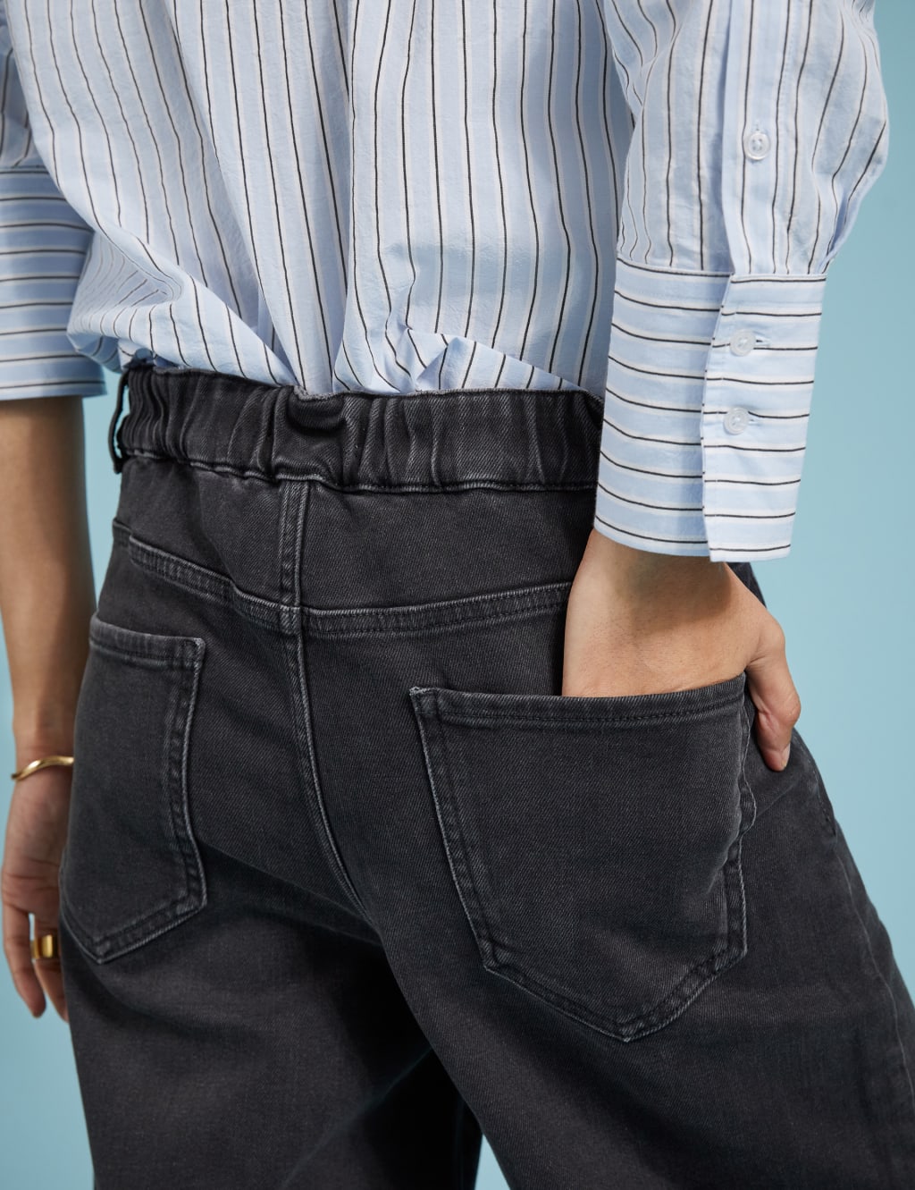 High Waisted Ankle Grazer Jeans 5 of 5