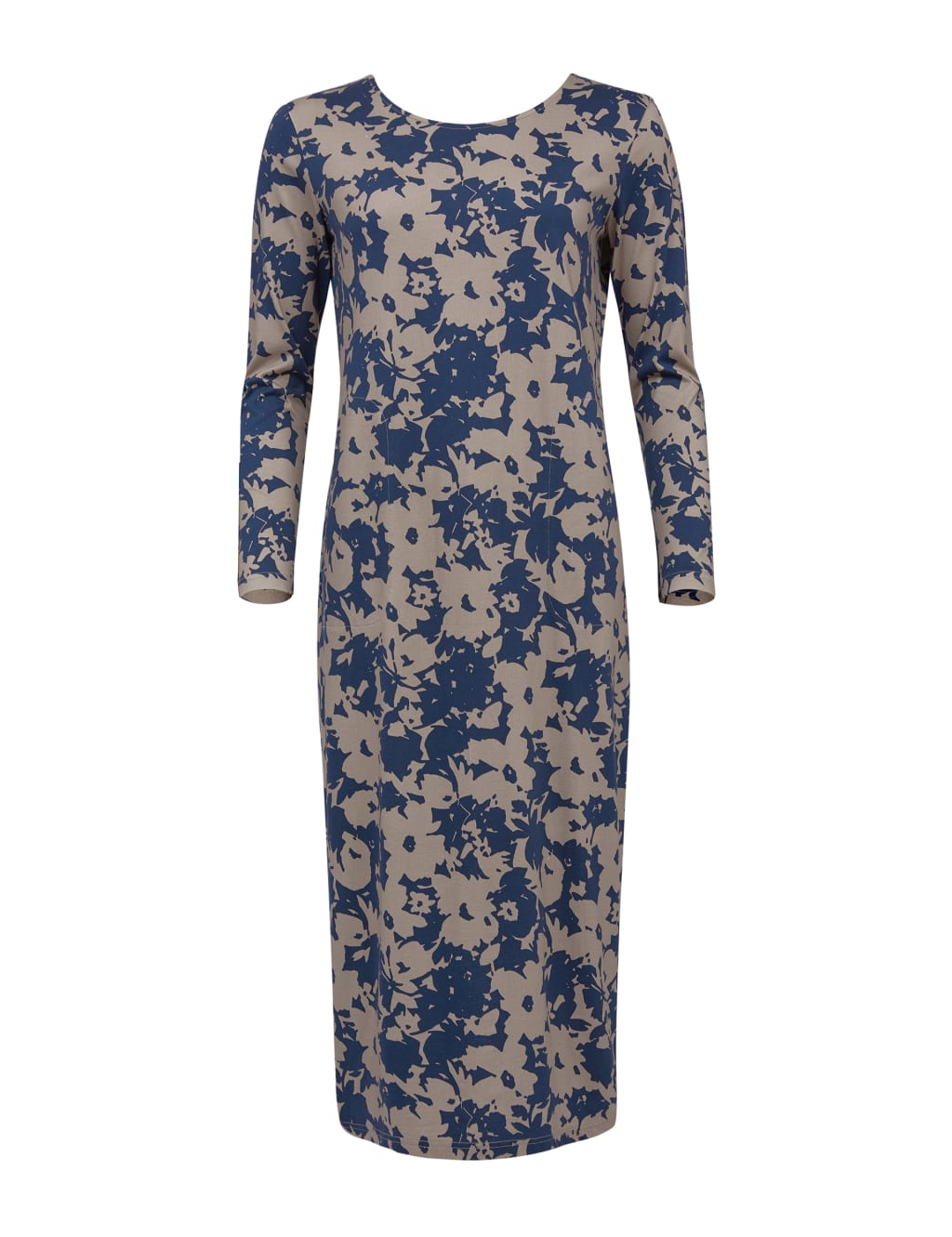 Pure Cotton Floral Midi T-Shirt Dress 2 of 4